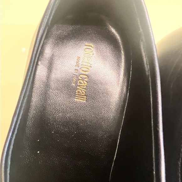 NWT Roberto CAVALLI Men\'s Black Leather Dress Shoes main image 5